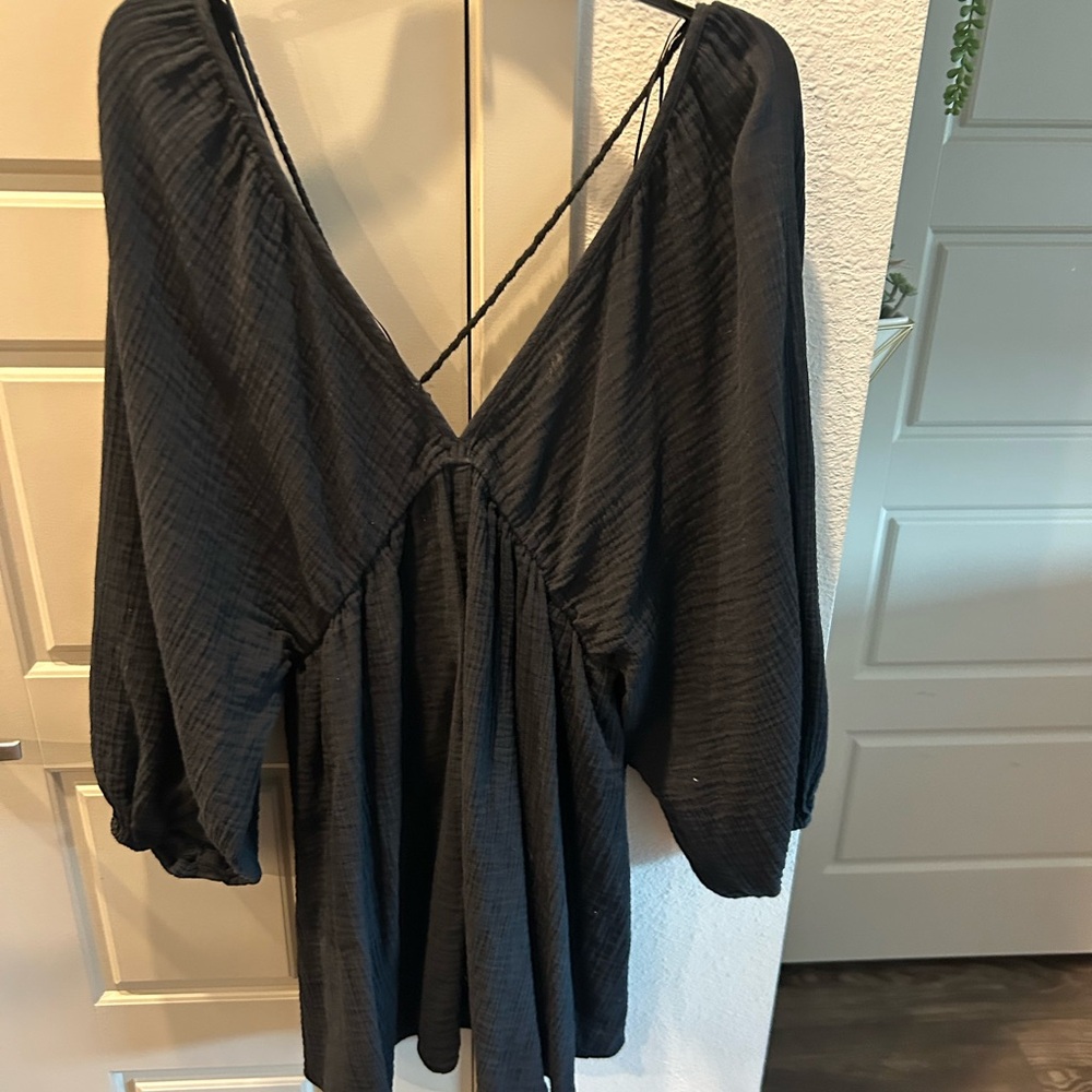 Black Linen Dress